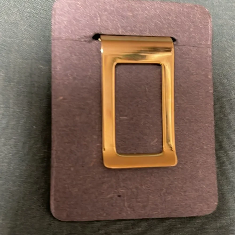 Men Vintage Gold Plated Diamond Pattern Money Clip